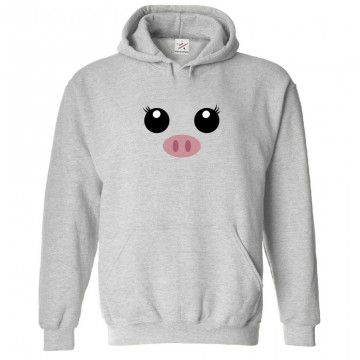 Kawaii Pig Classic Unisex Kids and Adults Pullover Hoodie